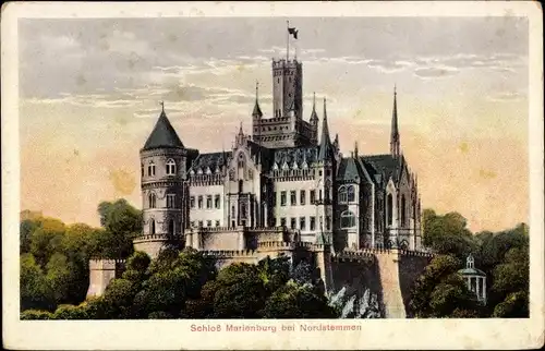 Ak Schulenburg Pattensen an der Leine, Schloss Marienburg bei Nordstemmen