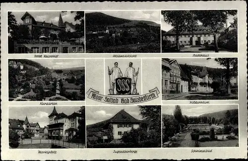 Ak Bad Salzdetfurth, Hotel Kaiserhof, Badehaus, Schwimmbad, Jugendherberge, Hildurheim