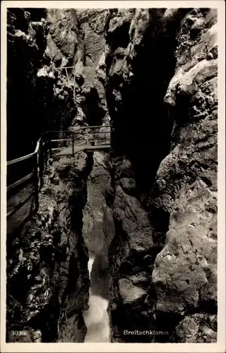 Ak Tiefenbach Oberstdorf im Oberallgäu, Breitachklamm