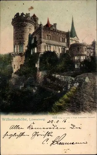Ak Bad Wilhelmshöhe Kassel in Hessen, Löwenburg