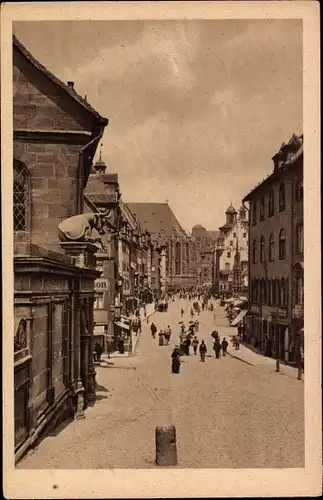 Ak Nürnberg in Mittelfranken, Schlachthaus mit Fleischbrücke