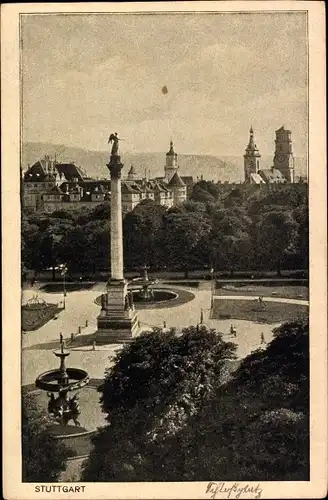 Ak Stuttgart in Württemberg, Schlossplatz