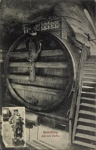 Ak Heidelberg am Neckar, Fass, Perkeo