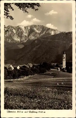 Ak Pfronten im Allgäu, Panorama mit Rossberg