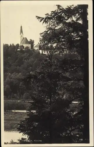 Ak Pullach im Isartal Oberbayern, Kirche