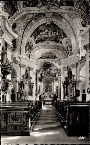 Ak Bad Staffelstein am Main Oberfranken, Schloss Banz, Kirche innen