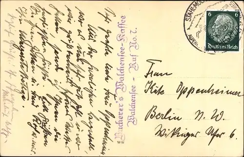 Foto Ak Walchensee Kochel am See, Panorama, Kaffee Bucherer