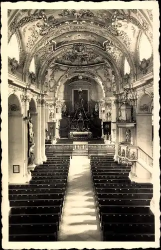 Ak Tegernsee in Oberbayern, Inneres Kirche