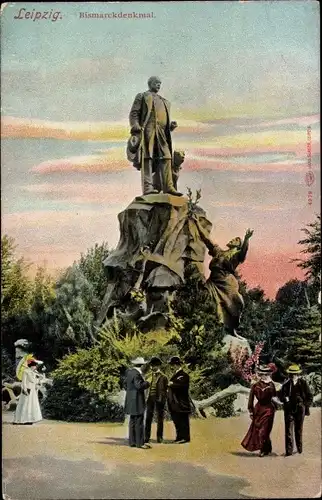 Ak Leipzig in Sachsen, Bismarckdenkmal