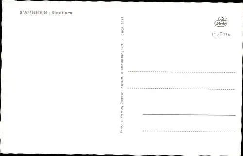 Ak Bad Staffelstein am Main Oberfranken, Stadtturm