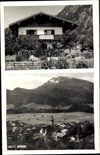 Foto Ak Reit im Winkl Oberbayern, Haus Steininger, Panorama