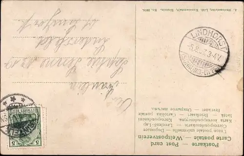 Ak Rinteln an der Weser, Klippenturm, Weserlied