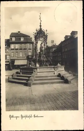 Ak Göttingen in Niedersachsen, Gänseliesel-Brunnen, Geschäft