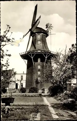 Ak Varel in Oldenburg Jadebusen, Windmühle