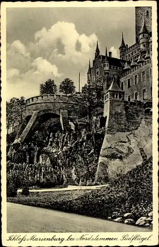 Ak Schulenburg Pattensen an der Leine, Schloss Marienburg, Südflügel