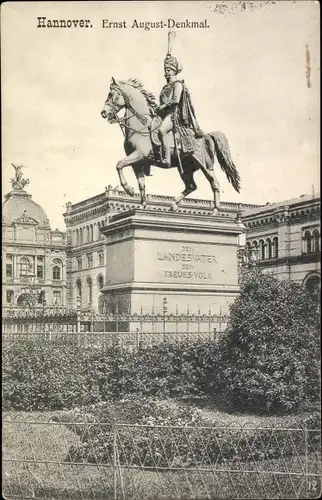 Ak Hannover in Niedersachsen, Ernst August-Denkmal