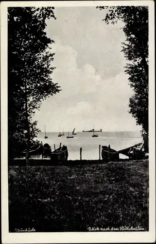 Ak Steinhude Wunstorf in Niedersachsen, Wilhelmstein im Steinhuder Meer, Boote