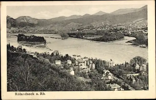 Ak Rolandseck Remagen am Rhein, Totalansicht