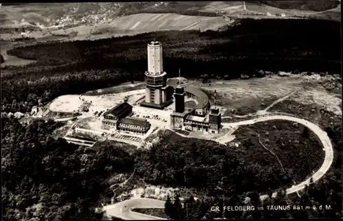 Ak Niederreifenberg Schmitten im Taunus, Großer Feldberg, Fernseh- und UKW-Sender, Fliegeraufnahme