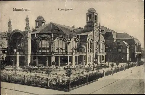 Ak Mannheim in Baden, Rosengarten