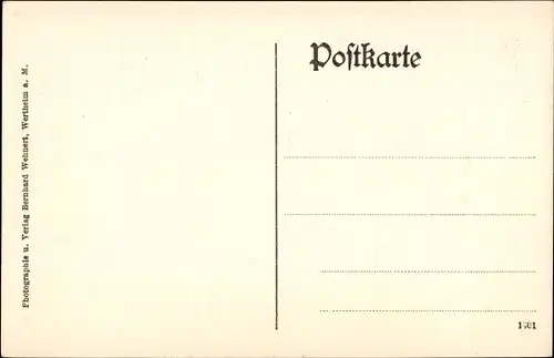 Ak Wertheim am Main, Evangelische Kirche, Denkmal Graf Georg von Isenburg-Büdingen