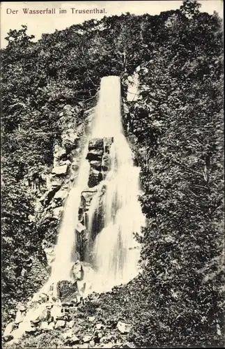 Ak Trusetal in Thüringen, Wasserfall