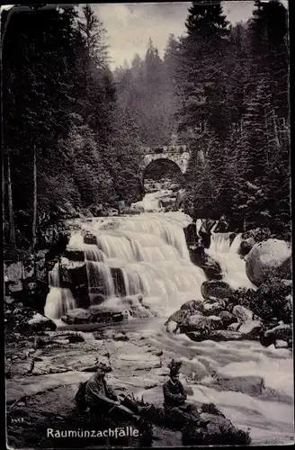 Ak Raumünzach Forbach im Schwarzwald, Raumünzachfälle
