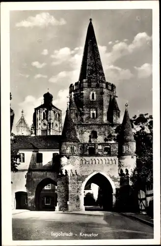 Ak Ingolstadt an der Donau Oberbayern, Kreuztor