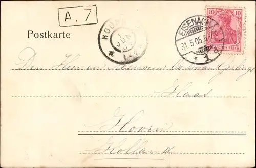 Ak Lutherstadt Eisenach in Thüringen, Drachenschlucht