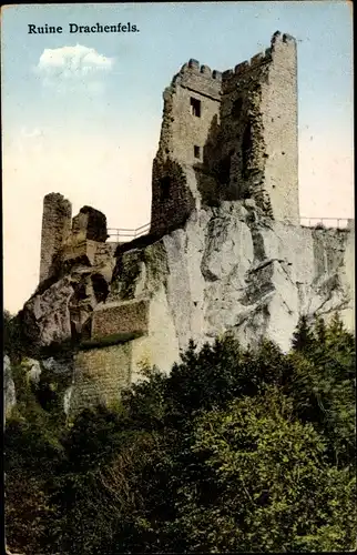 Ak Königswinter am Rhein, Drachenfels, Ruine