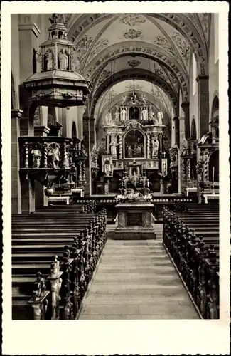 Ak Steinfeld Kall in der Eifel, Salvatorianer-Kolleg Kloster, alte Abteikirche