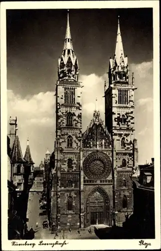 Ak Nürnberg in Mittelfranken, Lorenzkirche