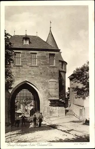 Ak Nideggen Eifel, Burg, Dürener Tor