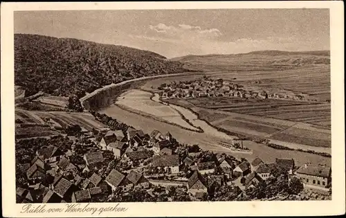 Ak Rühle Bodenwerder an der Weser, Blick vom Weinberg