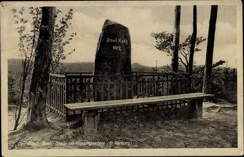 Ak Rosengarten in Niedersachsen, Paul Roth Stein