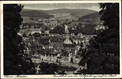 Ak Hann. Münden in Niedersachsen, Totalansicht, Tillyschanze