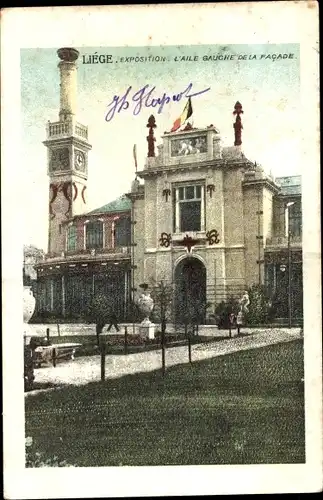 Ak Liège Lüttich Wallonien, Ausstellung, Linker Flügel