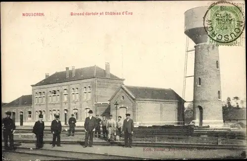 Ak Mouscron Wallonia Hennegau, Bureau dortoir et Château de Eau