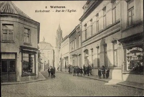 Ak Wetteren Ostflandern, Kerkstraat