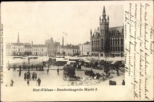 Ak Sint Niklaas Ostflandern, Donderdaagse Markt 3