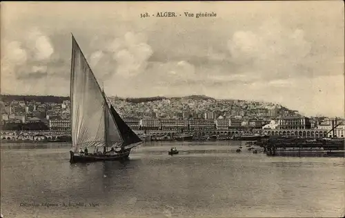 Ak Algier Algier Algerien, Gesamtansicht