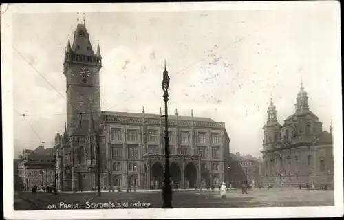 Ak Praha Prag Tschechien, Staromestska radnice