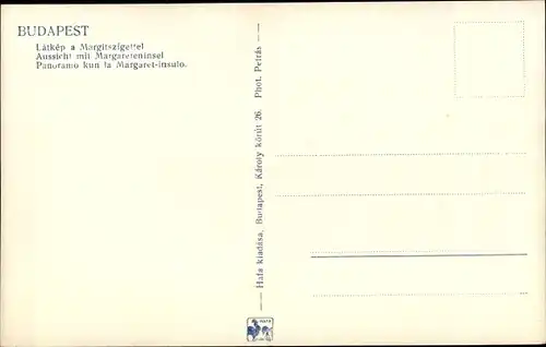 Ak Budapest Ungarn, Margareteninsel