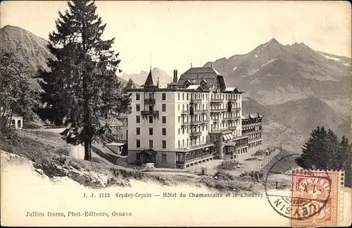 Ak Feydey Leysin Kanton Waadt, Hotel du Chamossaire und Chaussy