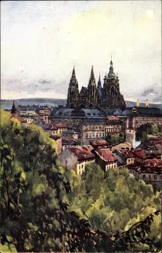 Künstler Ak Zeyer, A., Praha Prag Tschechien, Hradschin, St.-Veitsdom