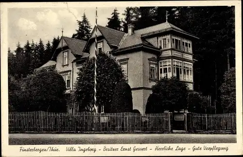 Ak Finsterbergen Friedrichroda Thüringen, Villa Ingeborg, Ernst Gessert