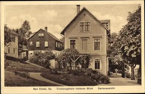 Ak Bad Elster im Vogtland, Erholungsheim Heiterer Blick, Garten