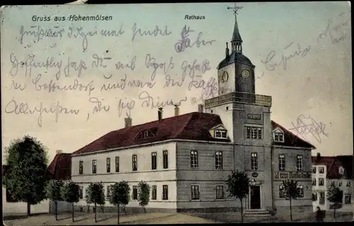 Ak Hohenmölsen im Burgenlandkreis, Rathaus