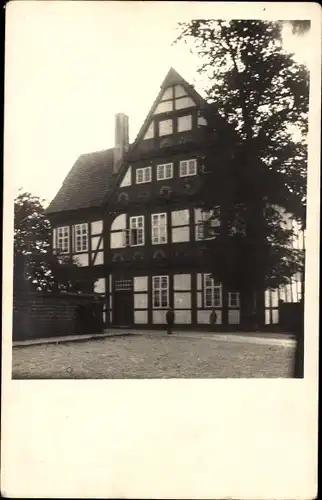 Foto Ak Istrup Blomberg in Lippe, Fachwerkhaus