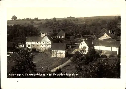 Foto Ak Rolshagen Morsbach im Oberbergischen Kreis, Gastwirtschaft Karl Friedrich Schneider